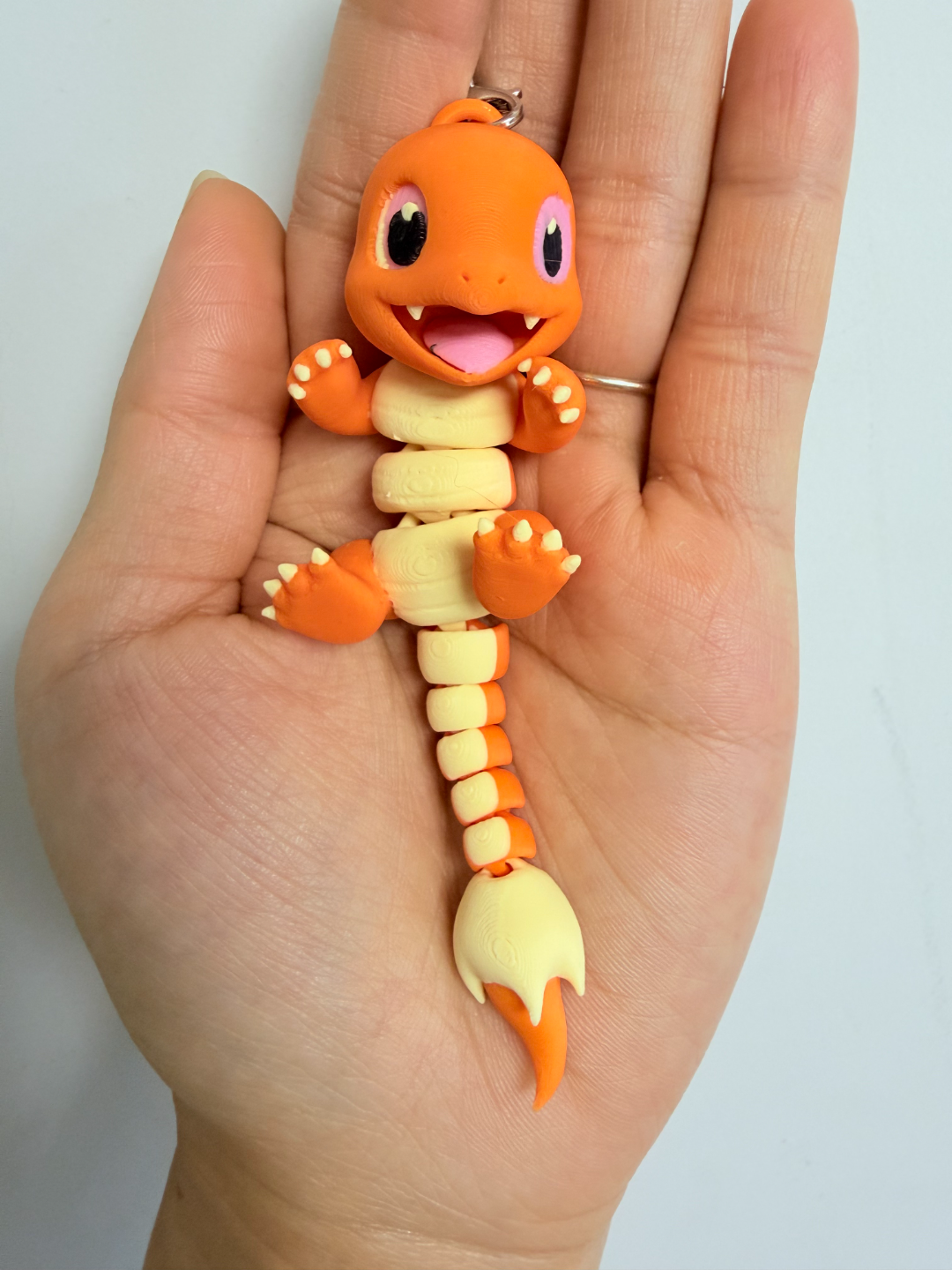 Charmander Hinged Articulated Keychain flexi
